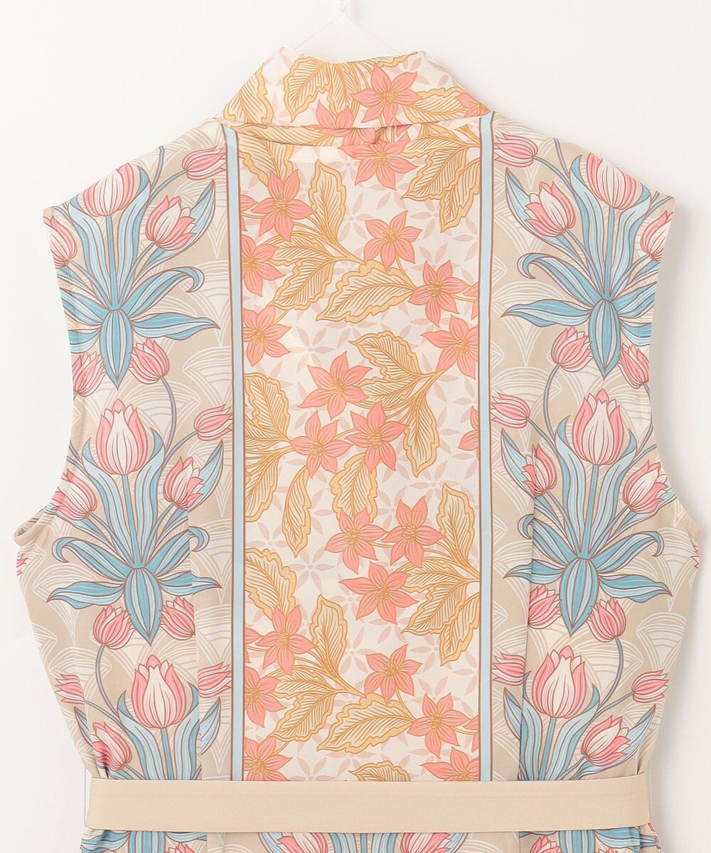 GRACE CONTINENTAL サラサストライププリントワンピース 