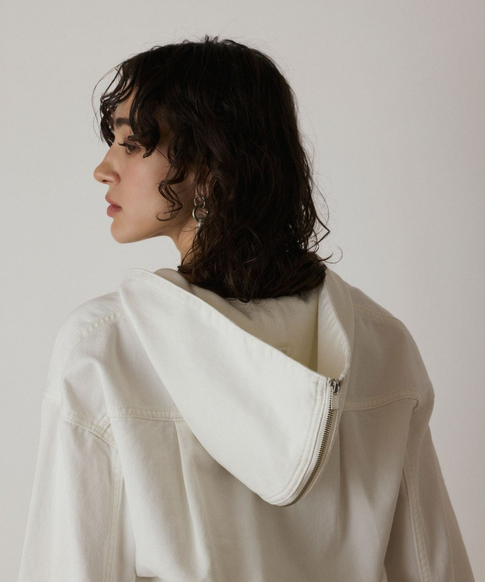 GRACE CONTINENTAL フードジップデニムジャケット