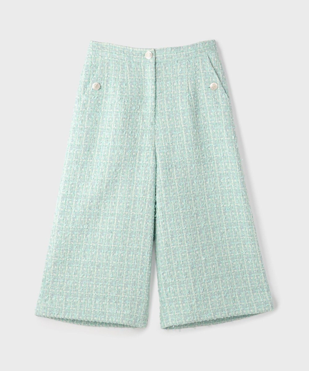 GRACE CONTINENTAL ツイードクロップドパンツ 