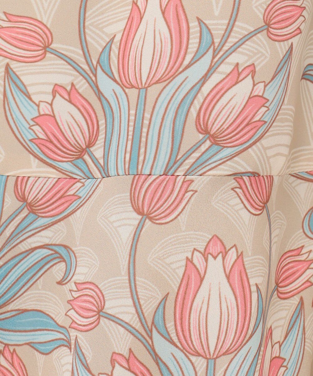 GRACE CONTINENTAL サラサストライププリントワンピース 