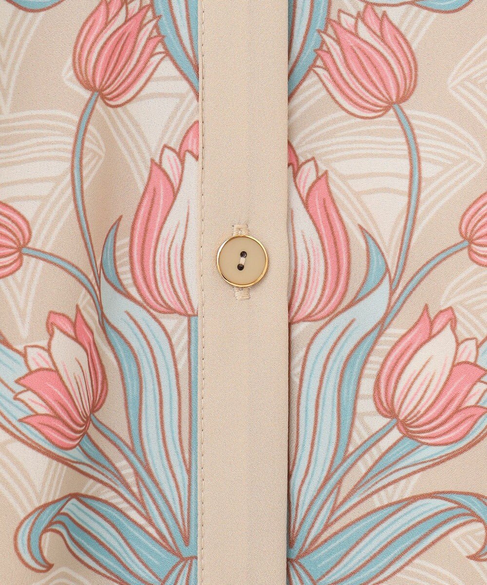 GRACE CONTINENTAL サラサストライププリントワンピース 