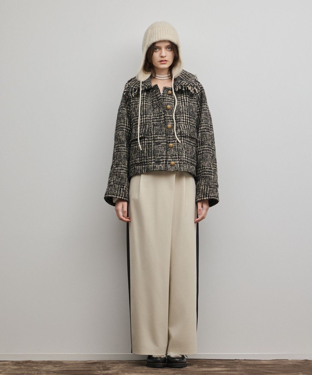 GRACE CONTINENTAL パディングツイードジャケット 