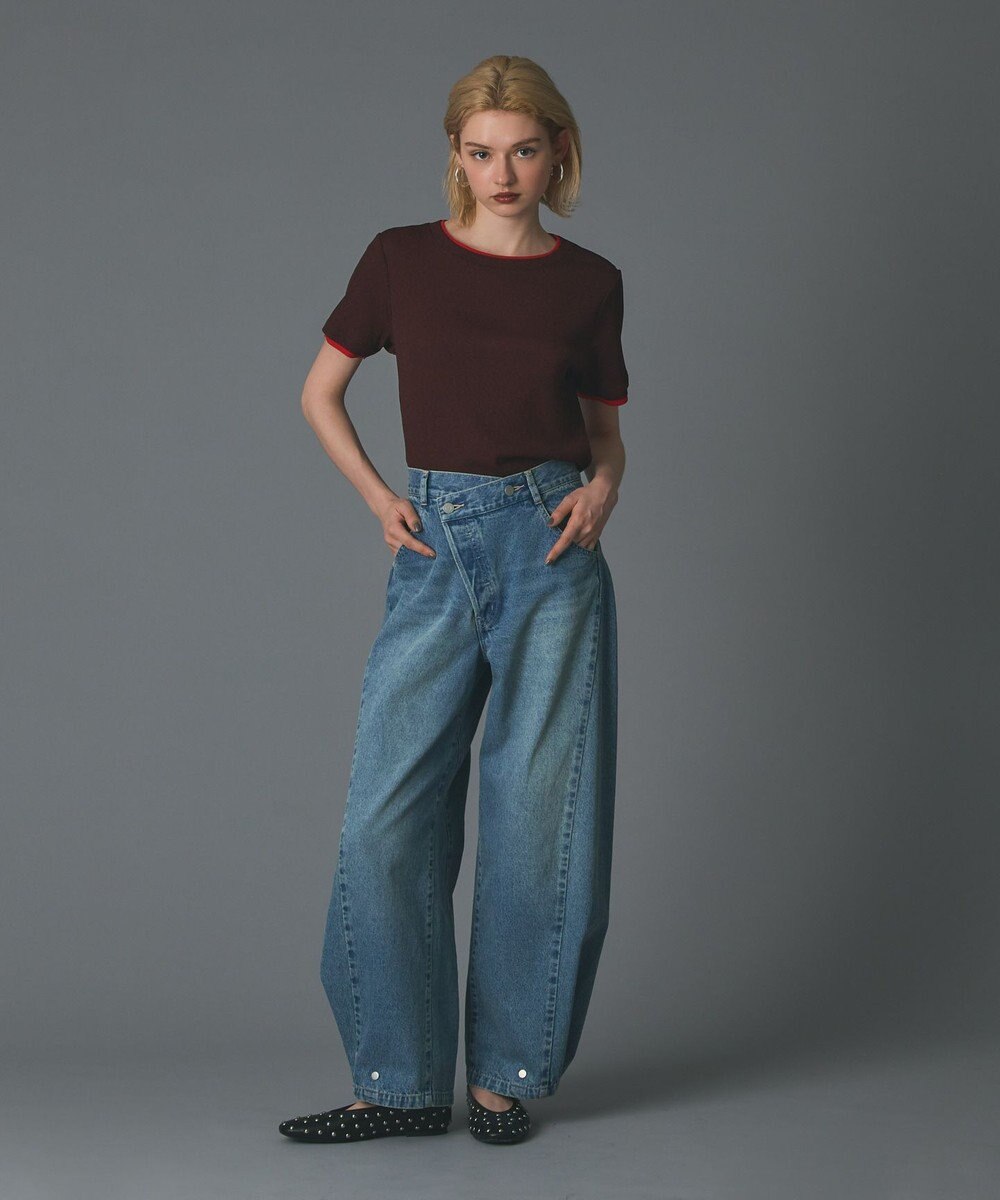 GRACE CONTINENTAL ラップ2wayデニムパンツ 