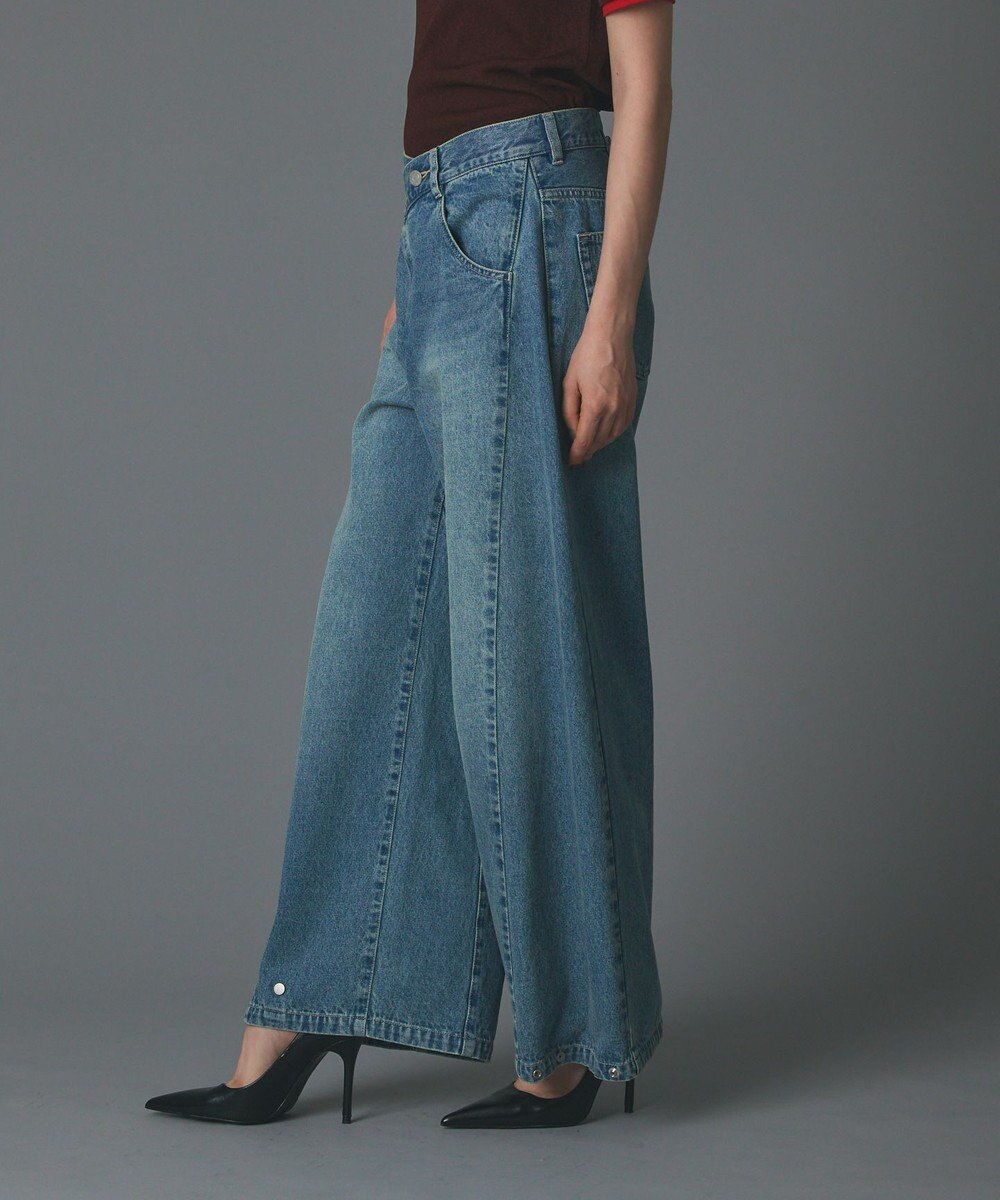 GRACE CONTINENTAL ラップ2wayデニムパンツ 