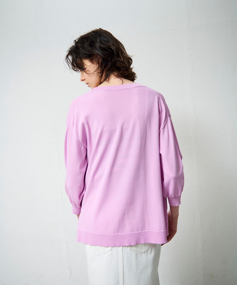 GRACE CONTINENTAL 配色ニットカーディガン 