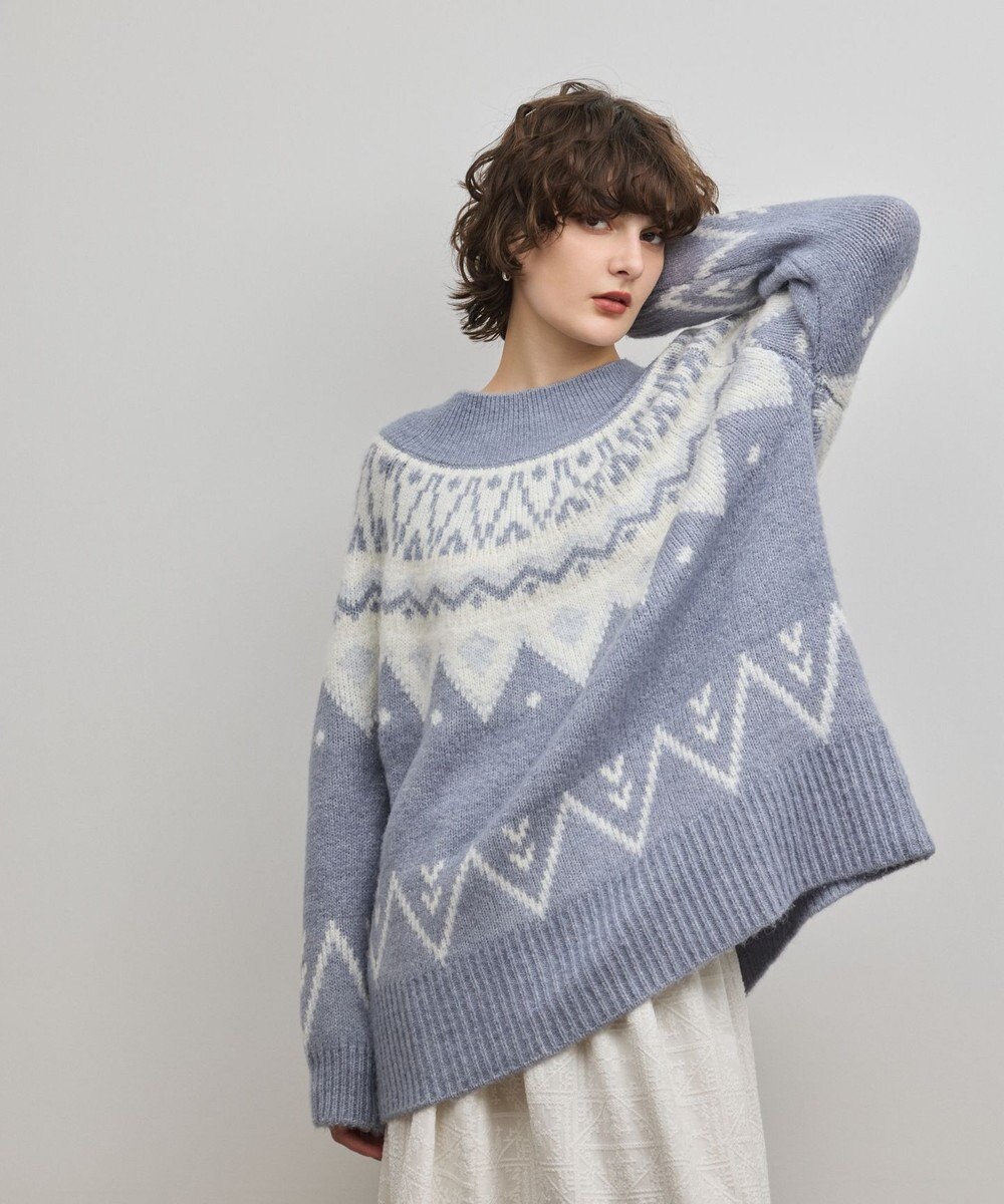 GRACE CONTINENTAL フェアアイルニットトップ 