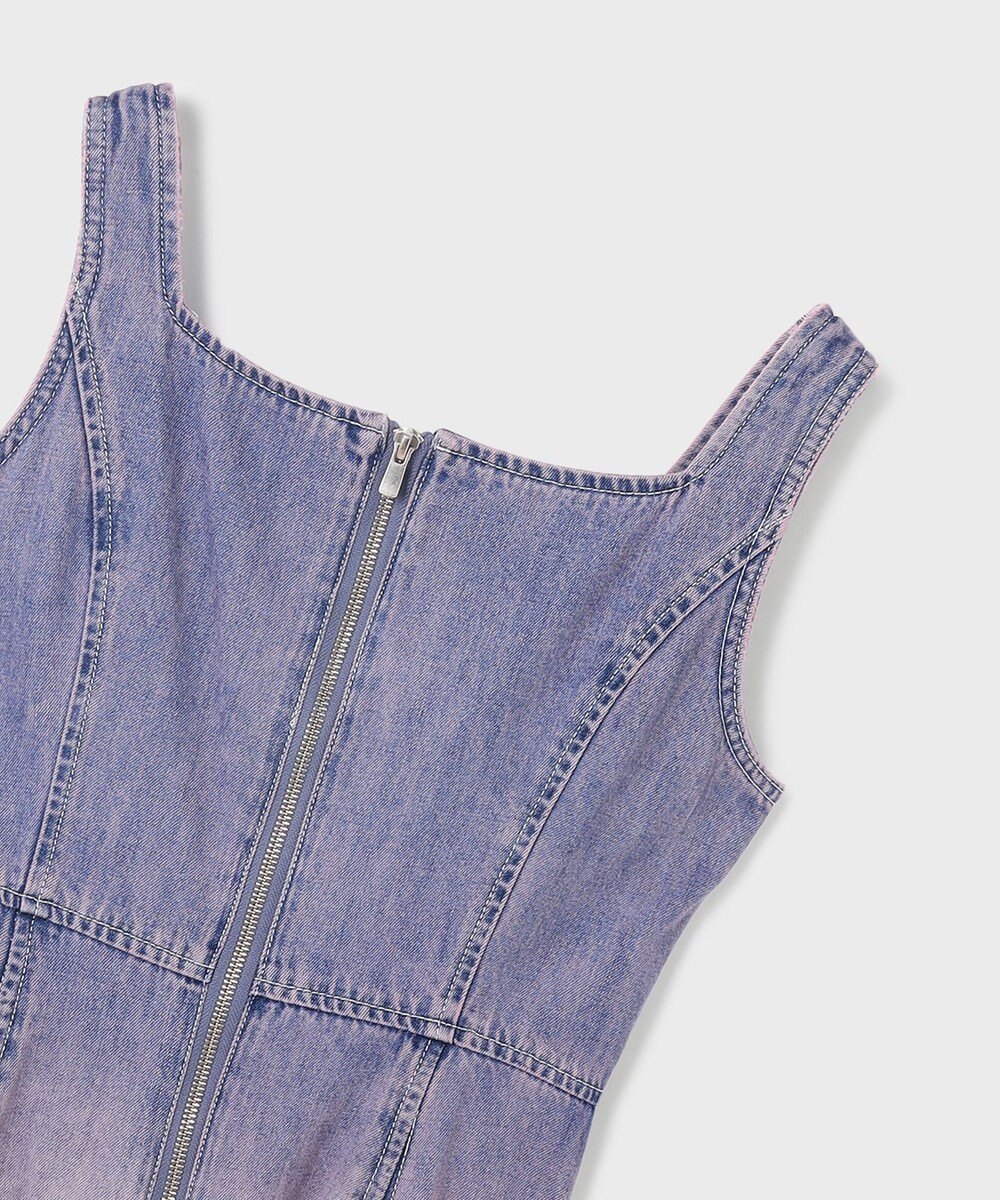 GRACE CONTINENTAL デニム切替サーキュラーワンピース