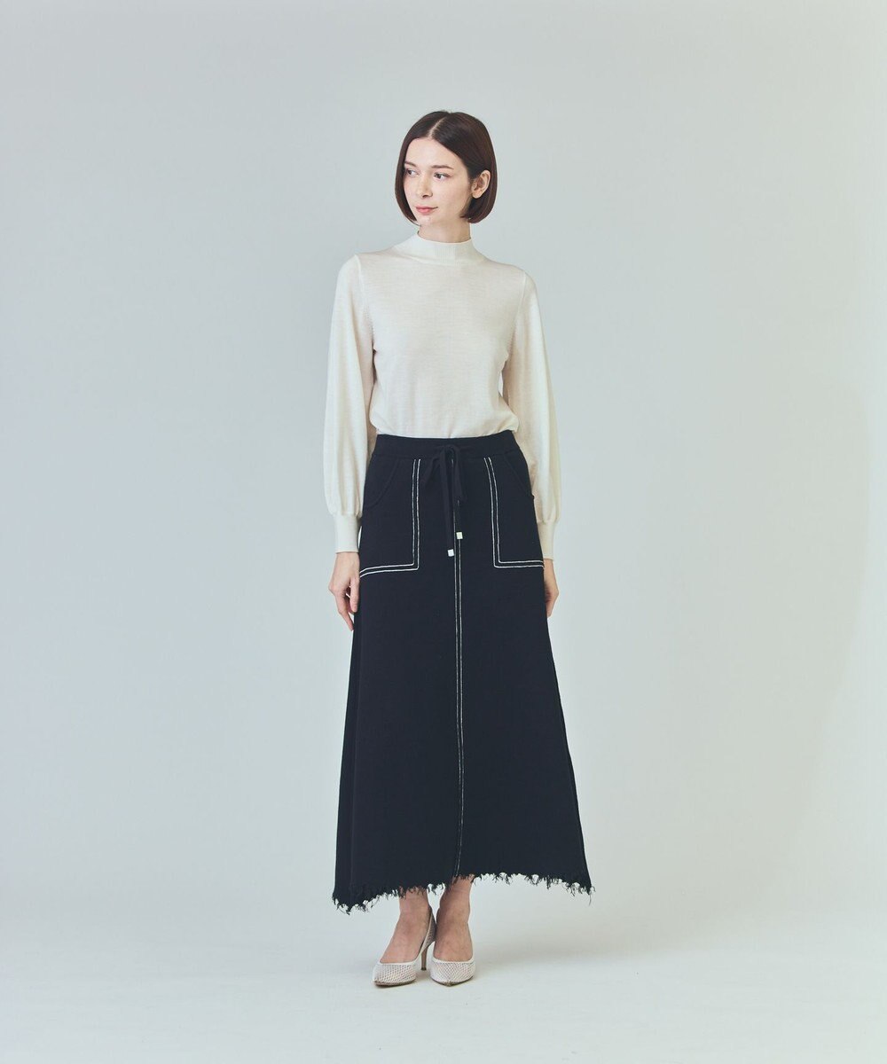 GRACE CONTINENTAL ミラノリブロングスカート 