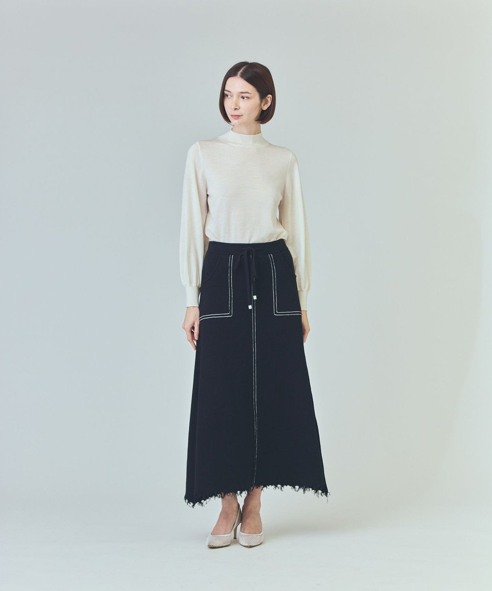 GRACE CONTINENTAL ミラノリブロングスカート