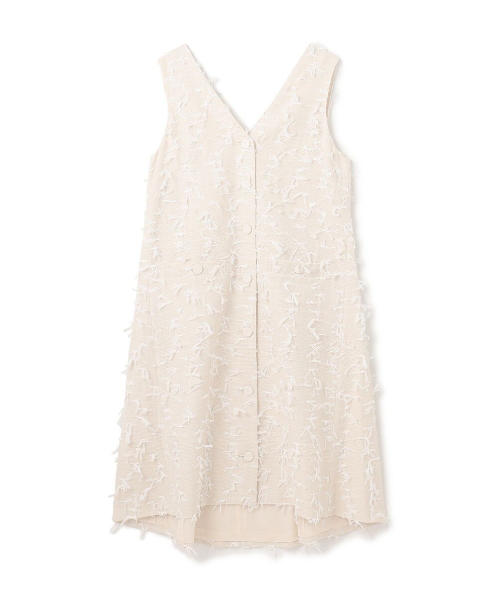 GRACE CONTINENTAL リボンヤーンジレドレス 