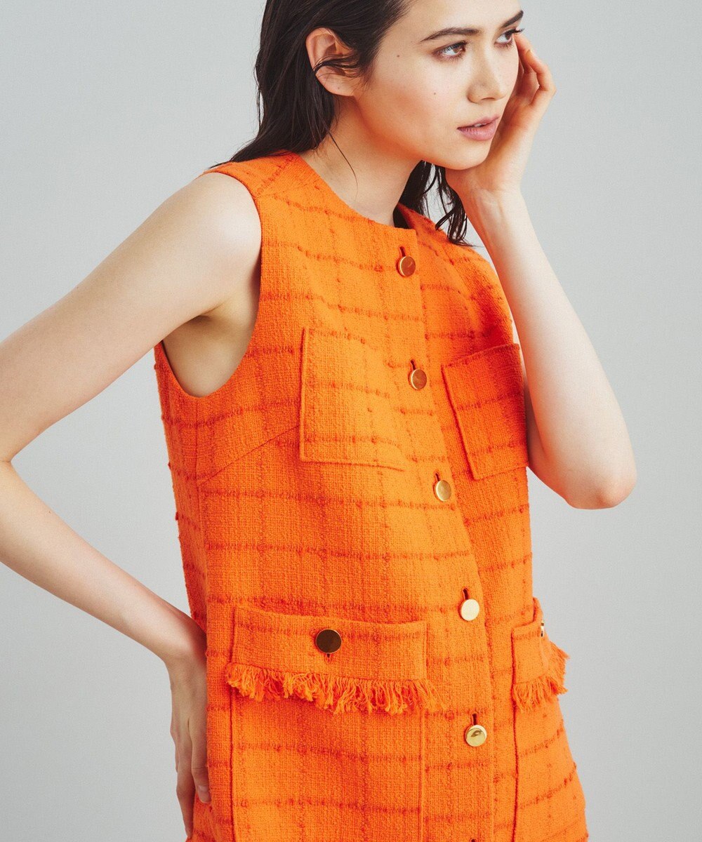 GRACE CONTINENTAL ツイードミニワンピース