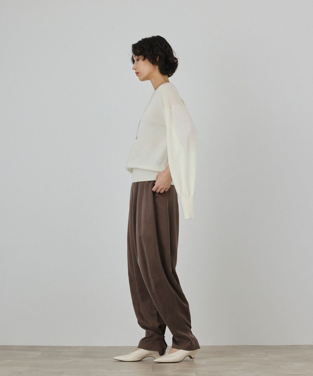GRACE CONTINENTAL ウールスリットニットトップ 