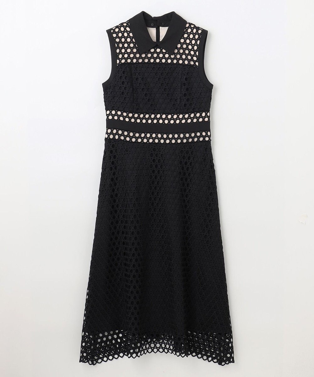レースバイカラーフレアドレス / GRACE CONTINENTAL | GRACE レースバイカラーフレアドレス / GRACE CONTINENTAL | GRACE