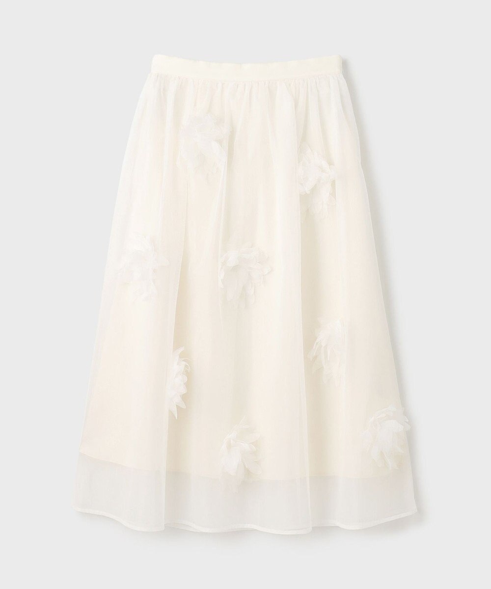 GRACE CONTINENTAL メッシュフラワースカート 