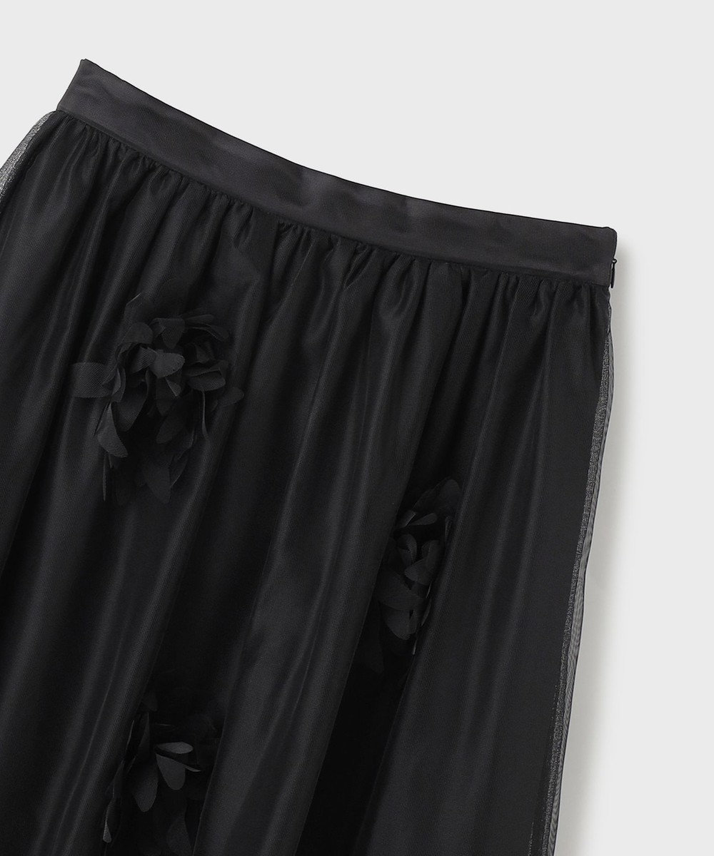 GRACE CONTINENTAL メッシュフラワースカート