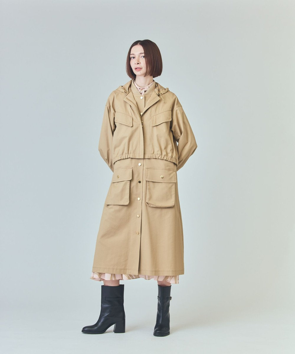 GRACE CONTINENTAL ミリタリー3WAYコート