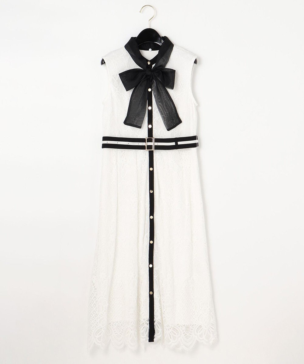 レース刺繍ボウタイドレス Grace Continental Grace Continental グレースコンチネンタル 通販