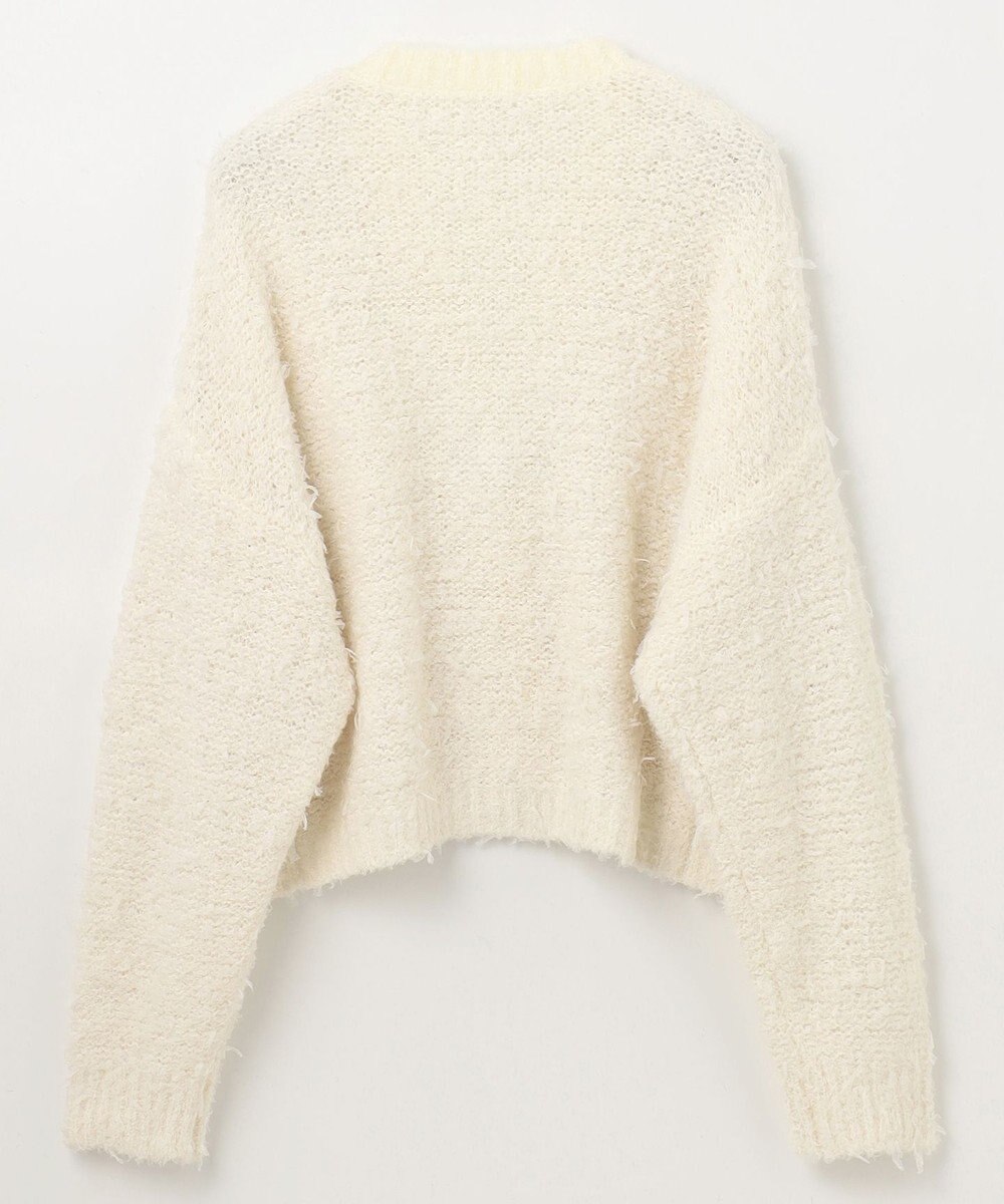 GRACE CONTINENTAL ツイーディーリボンヤーンカーディガン 