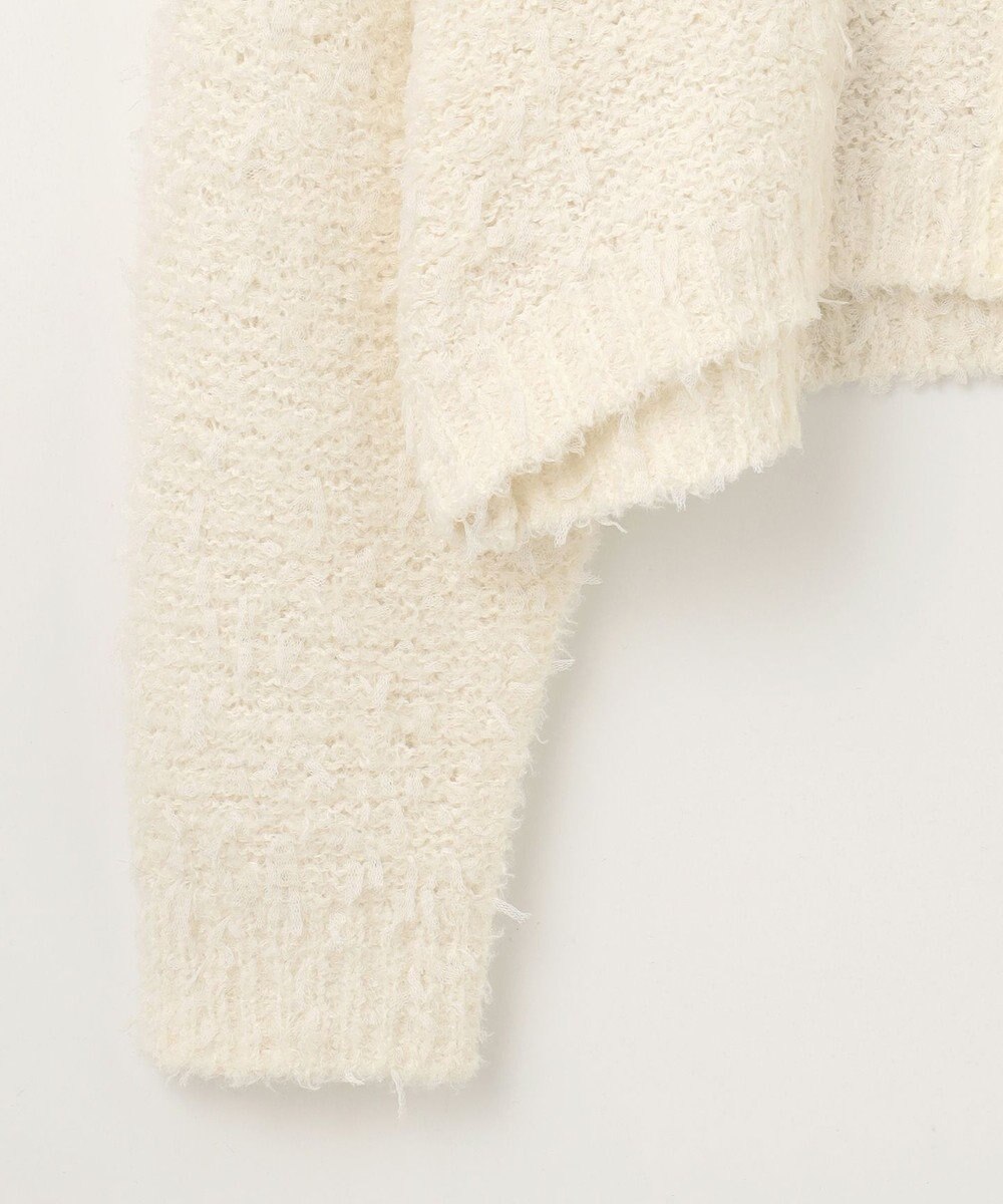 GRACE CONTINENTAL ツイーディーリボンヤーンカーディガン 