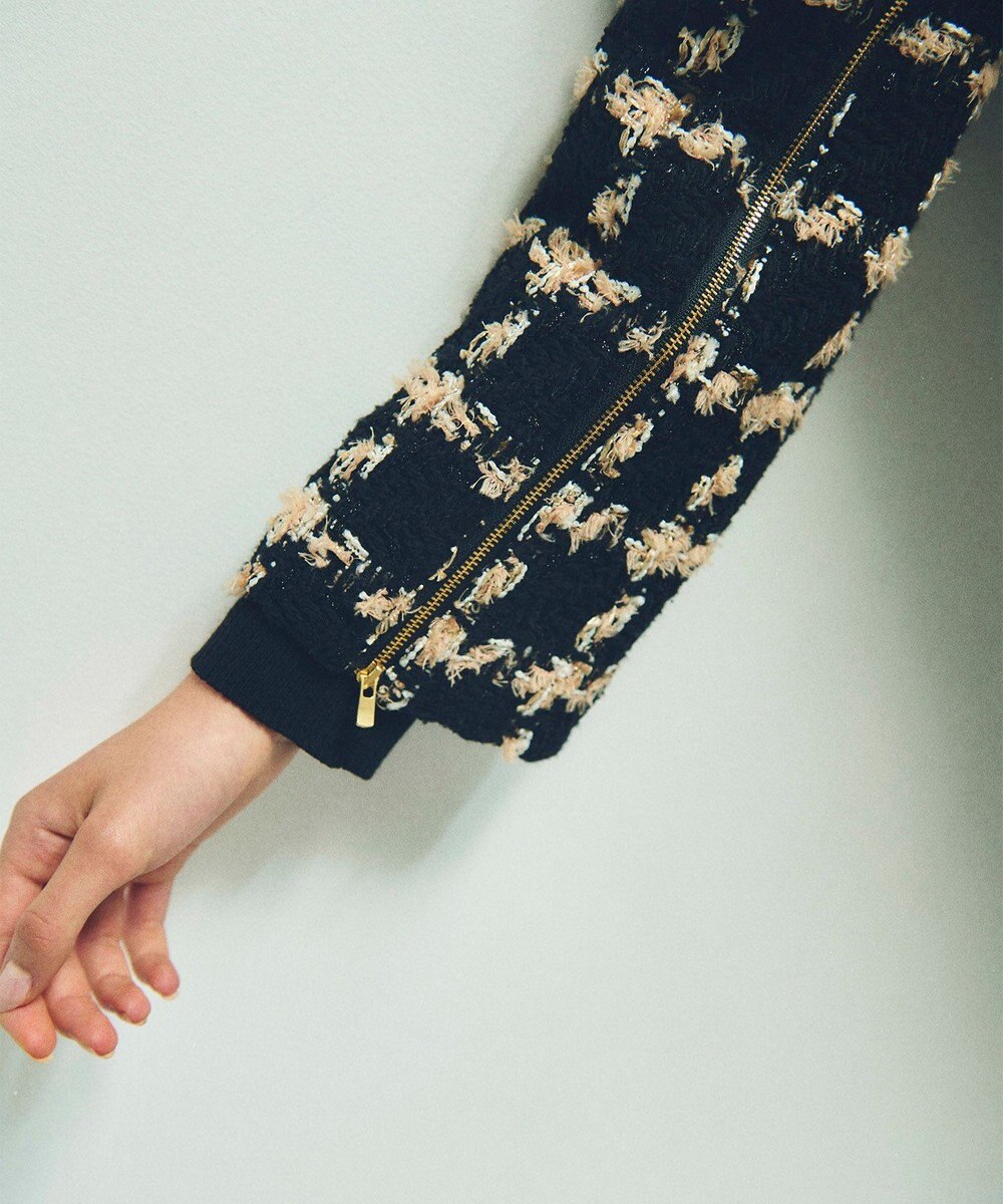 GRACE CONTINENTAL フェザーチェックツイードコート 