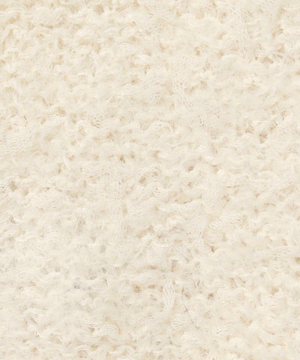 GRACE CONTINENTAL ツイーディーリボンヤーンカーディガン 