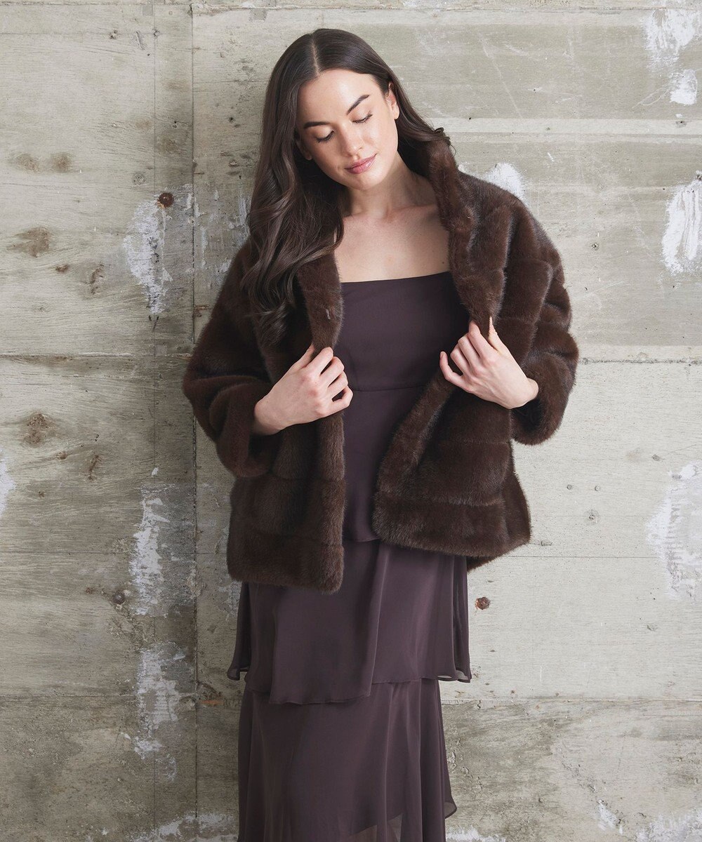 GRACE CONTINENTAL 【LOU ANDREA】フェイクショートコート 