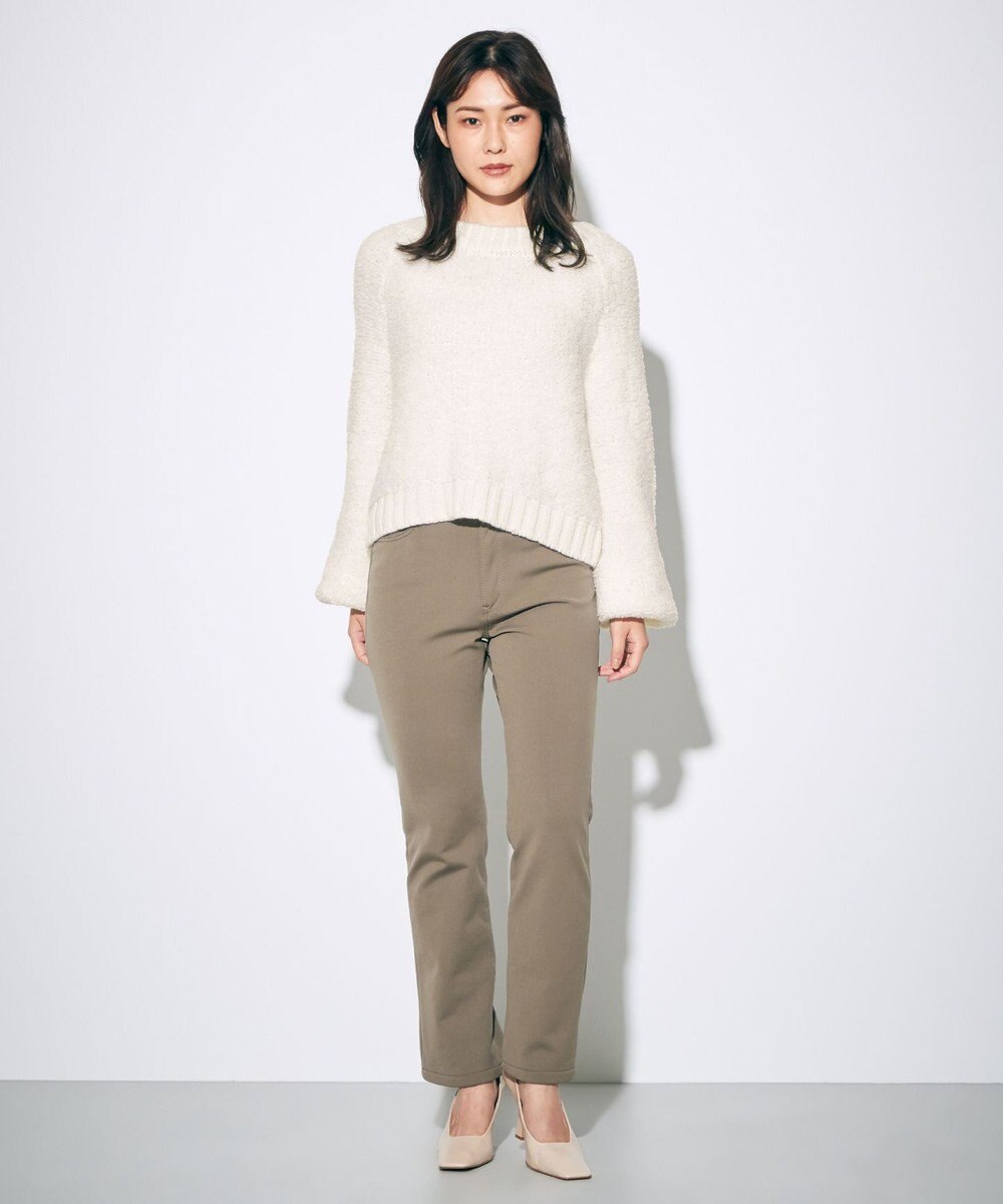 GRACE CONTINENTAL ボアニットTOP ホワイト