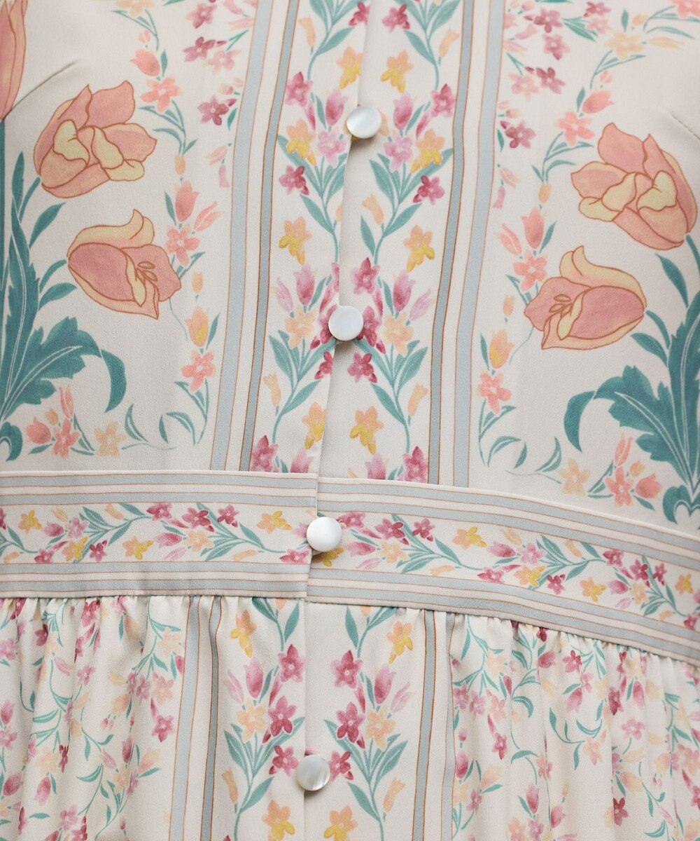 GRACE CONTINENTAL フラワーパターンプリントワンピース 