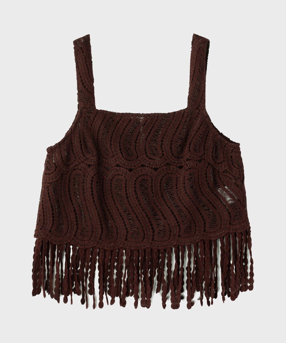 GRACE CONTINENTAL クロシェレースキャミ 