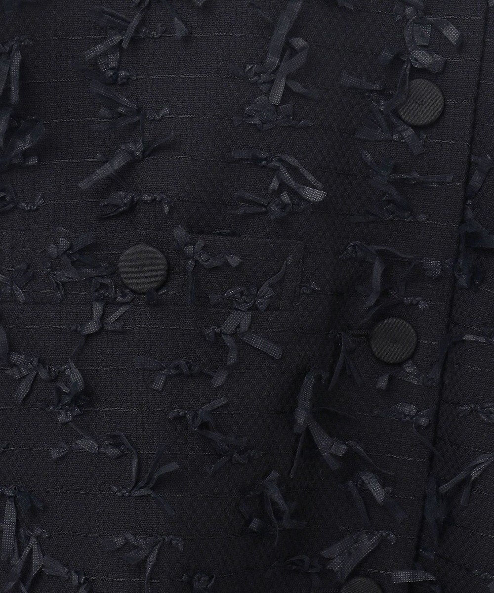 GRACE CONTINENTAL リボンヤーンジレドレス 