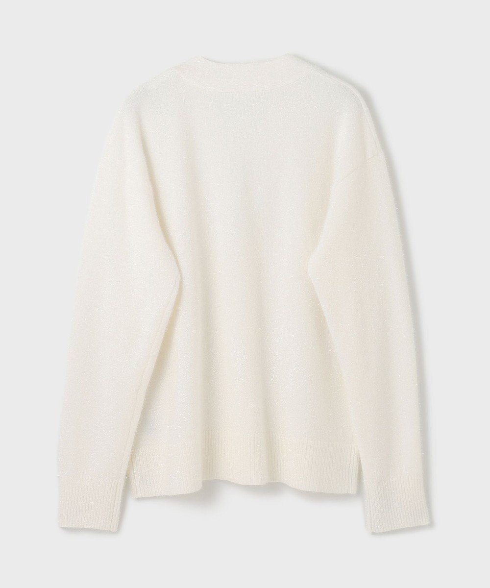 GRACE CONTINENTAL フィルムヤーンニットカーディガン 