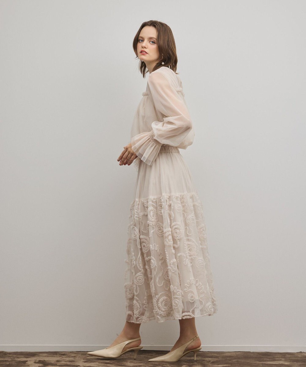 GRACE CONTINENTAL チュールタイブラウス 