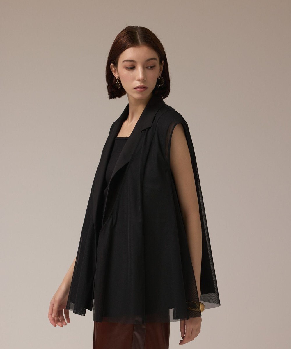 GRACE CONTINENTAL チュールオーバーベスト 