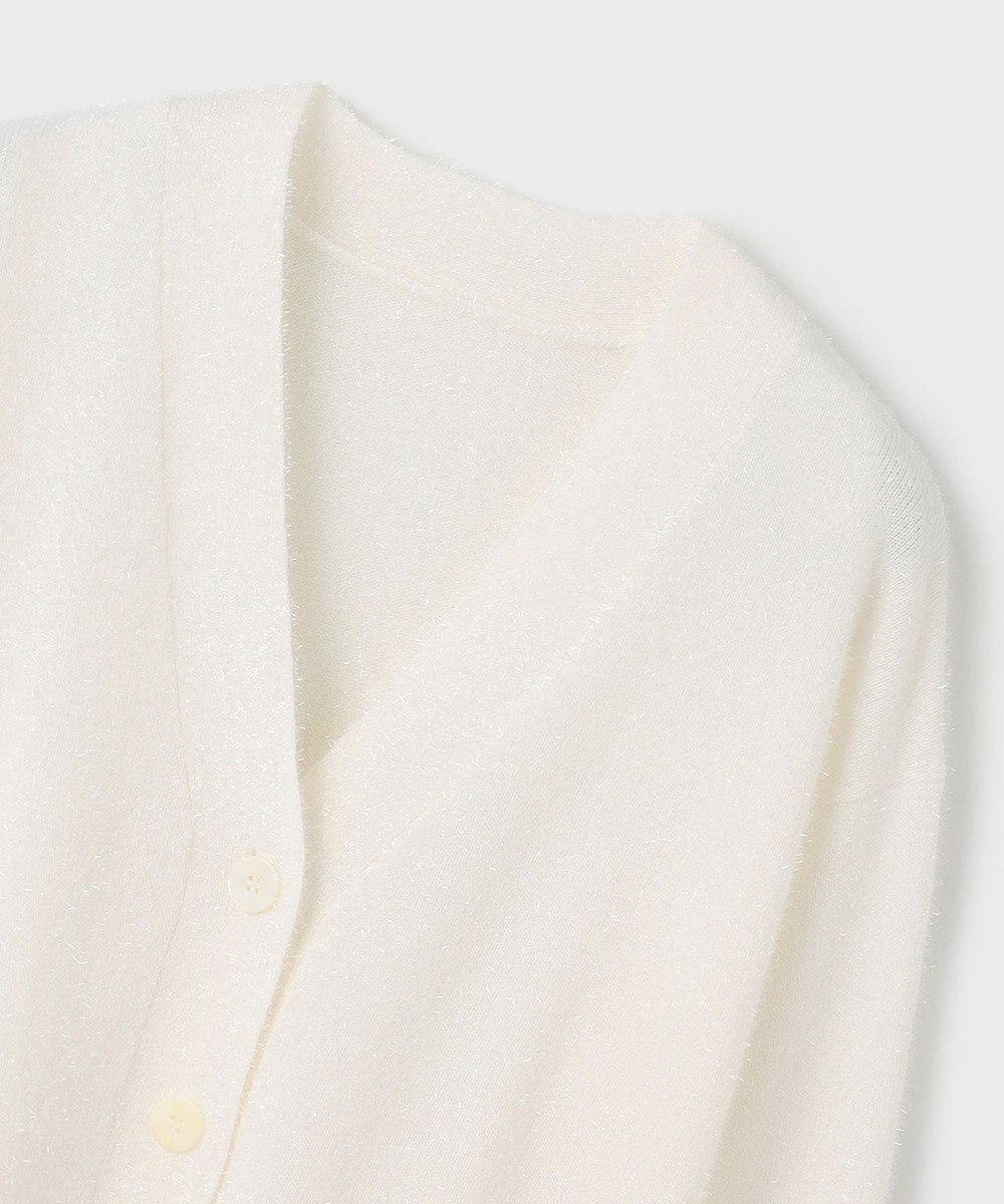 GRACE CONTINENTAL フィルムヤーンニットカーディガン 