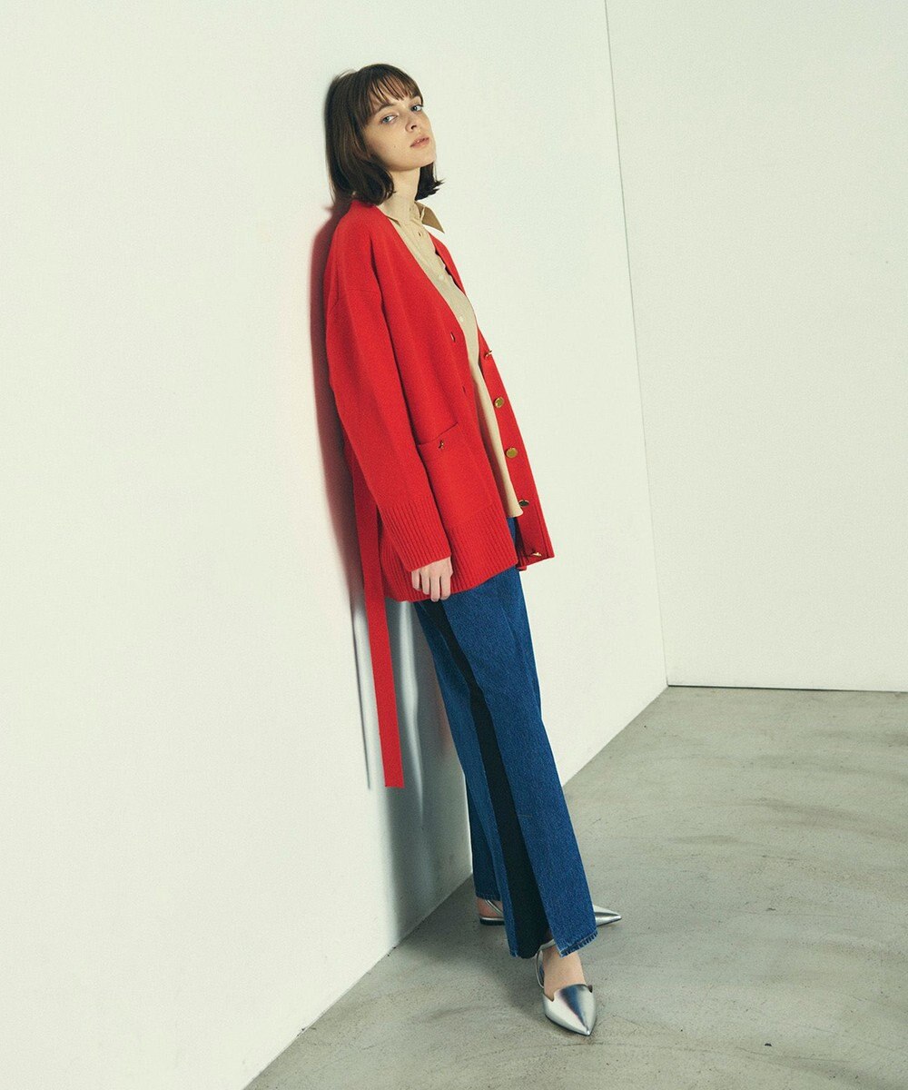 GRACE CONTINENTAL メリノウールニットカーディガン 