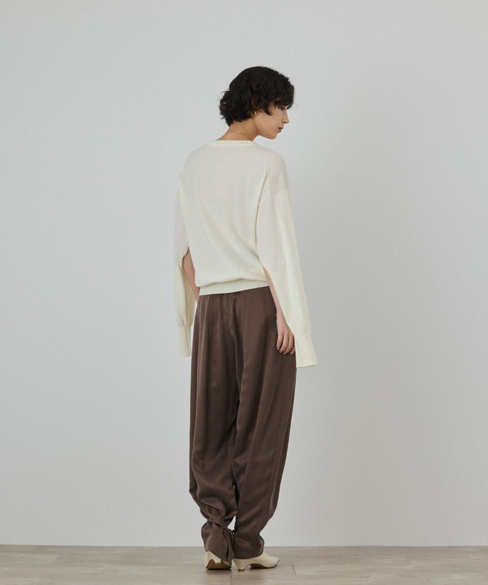 GRACE CONTINENTAL ウールスリットニットトップ 