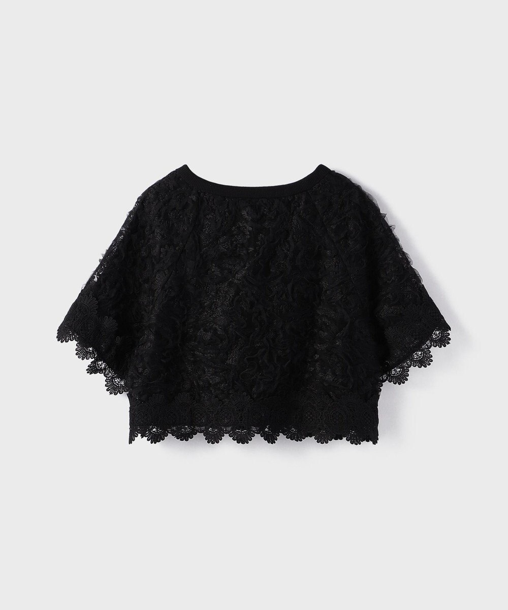 GRACE CONTINENTAL フラワー刺繍ニットカーディガン