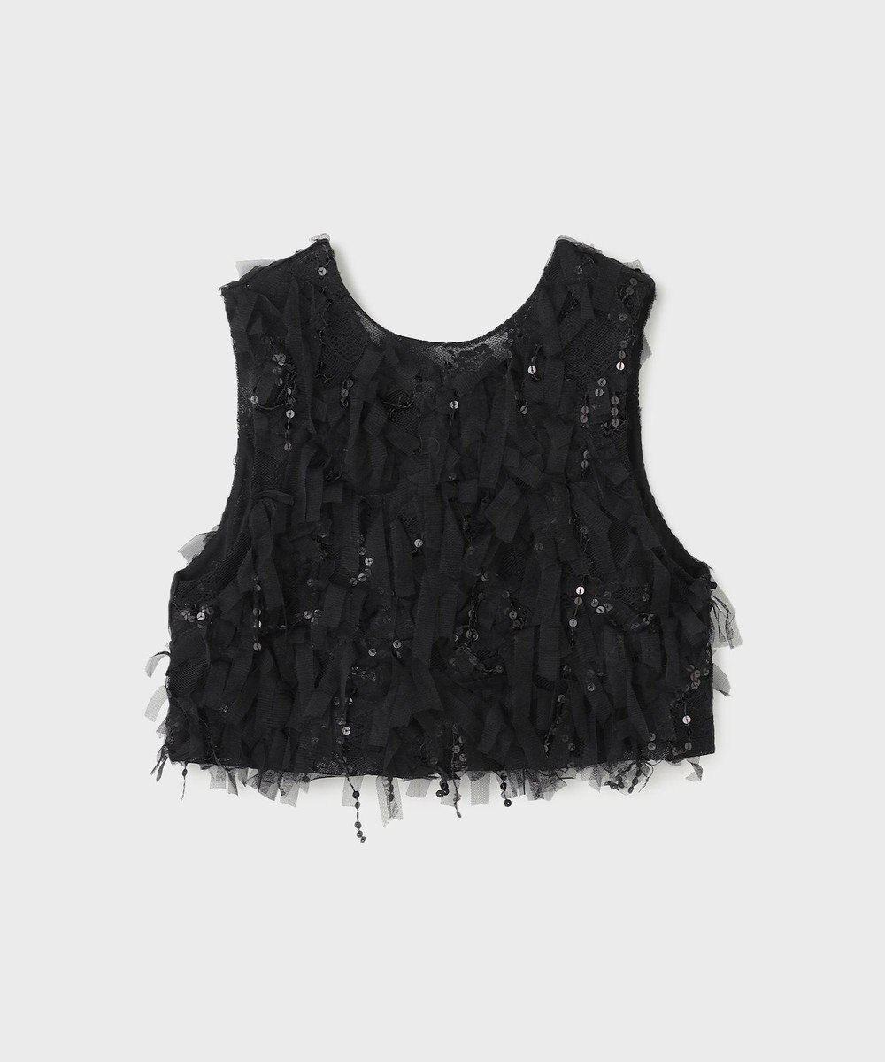 GRACE CONTINENTAL フリンジベスト 