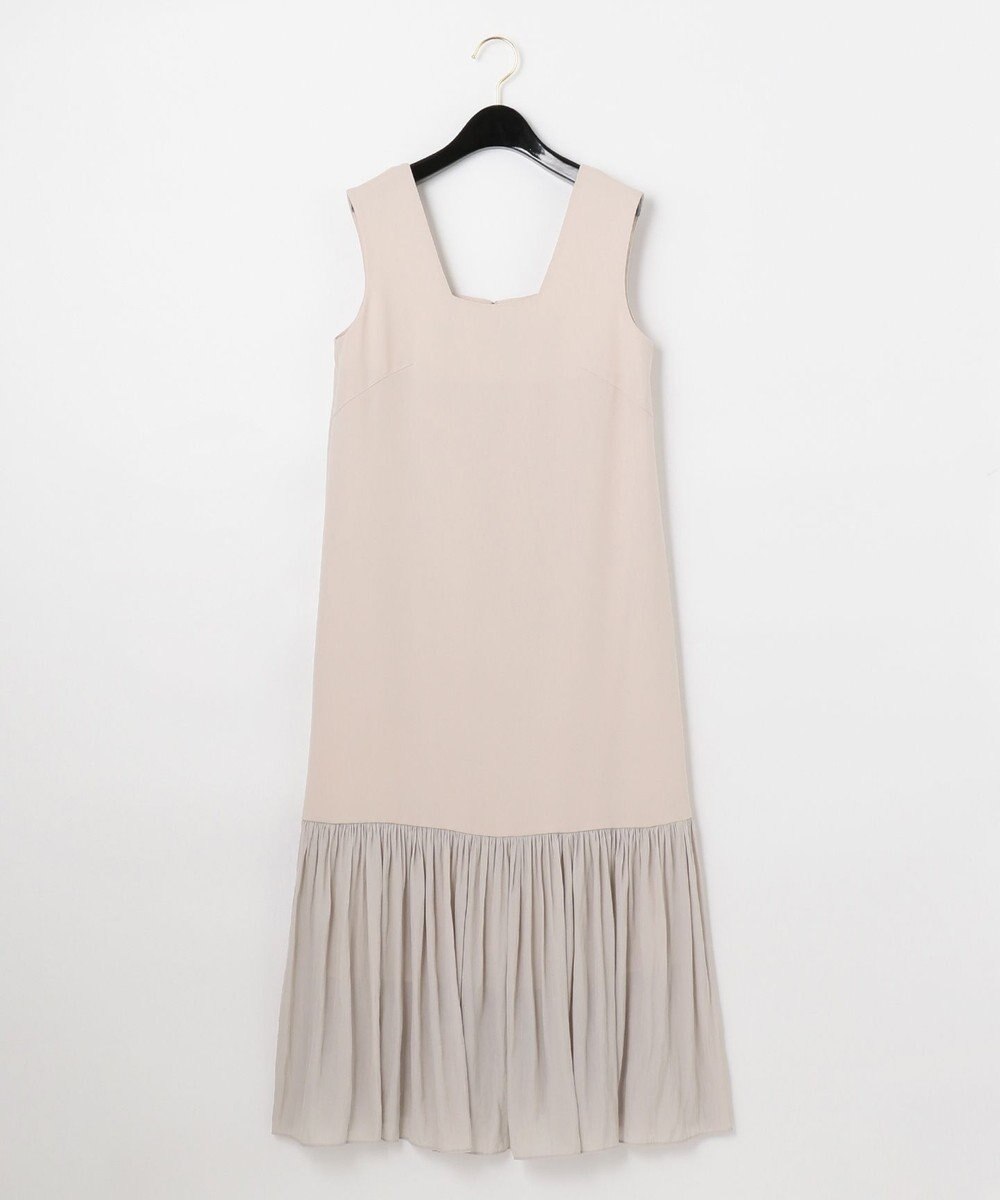 GRACE CONTINENTAL ネックレス付ティアードドレス 