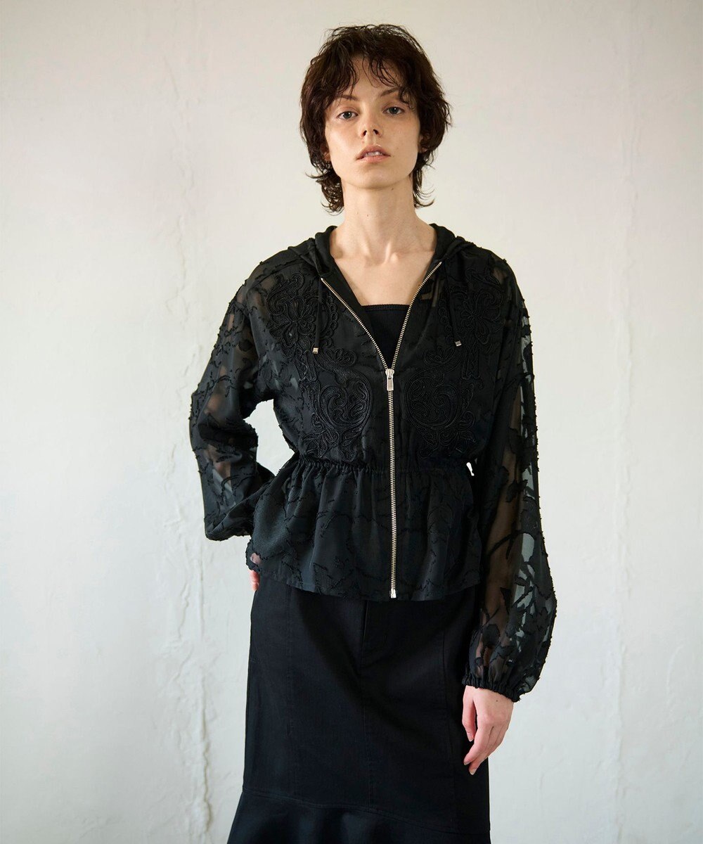 GRACE CONTINENTAL ジャガード刺繍ブルゾン