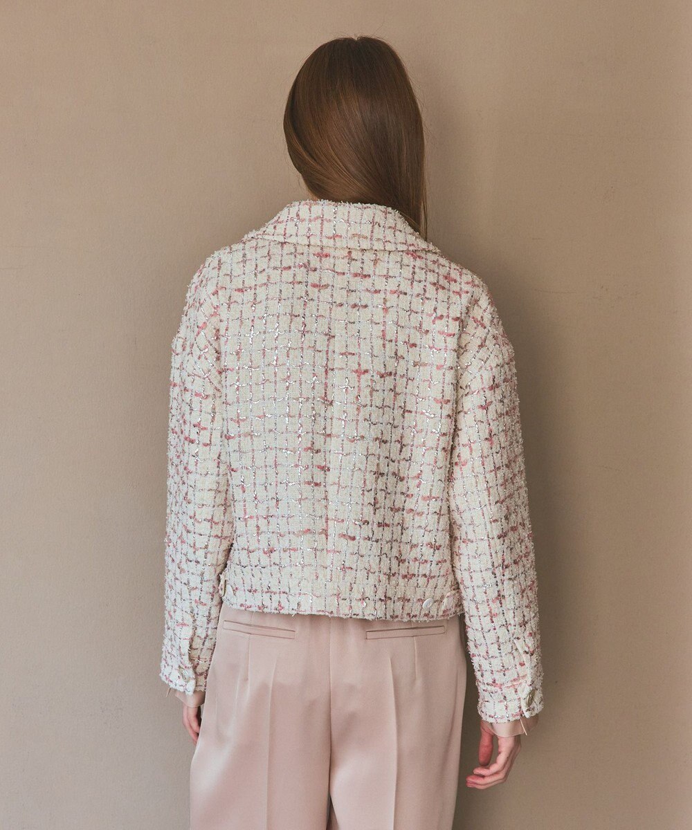 GRACE CONTINENTAL ツイードクロップドジャケット 