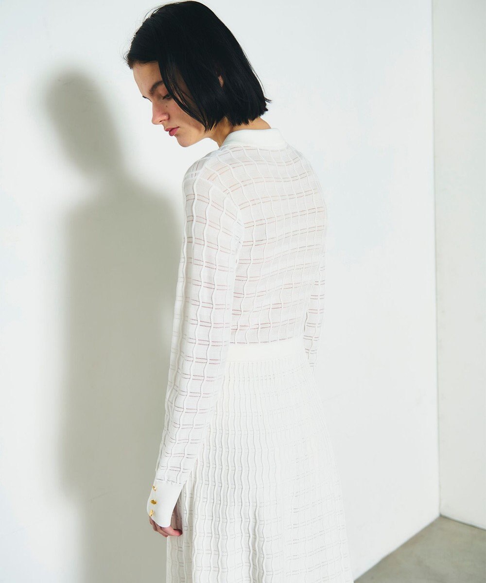 GRACE CONTINENTAL ウェーブニットワンピース 