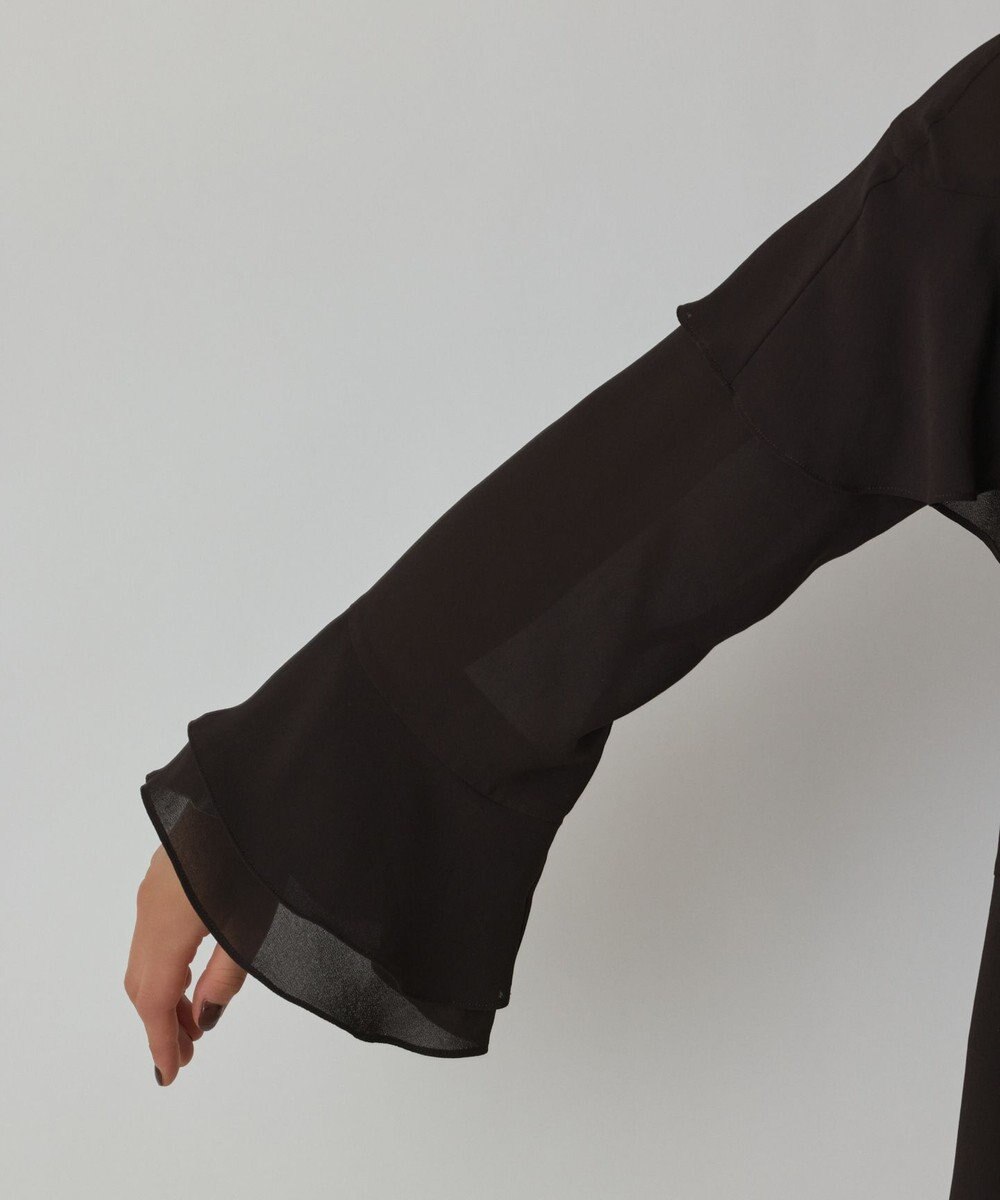 GRACE CONTINENTAL シフォンフリルブラウス 