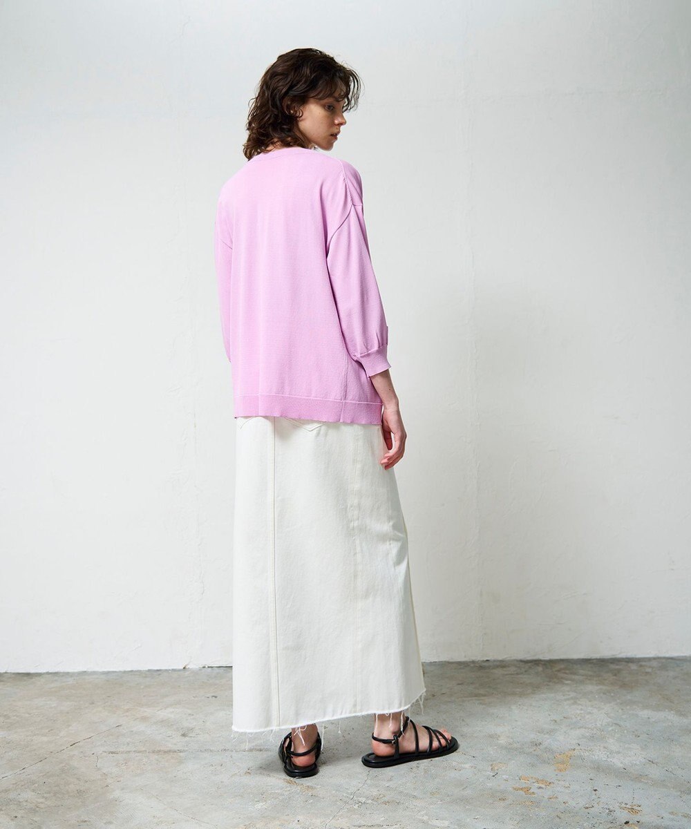 GRACE CONTINENTAL 配色ニットカーディガン 