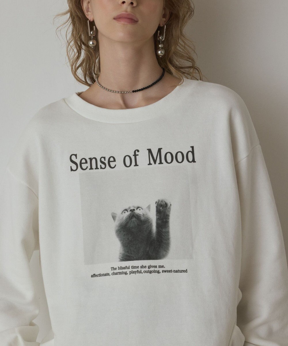 GRACE CONTINENTAL Catphoto裏毛トップ