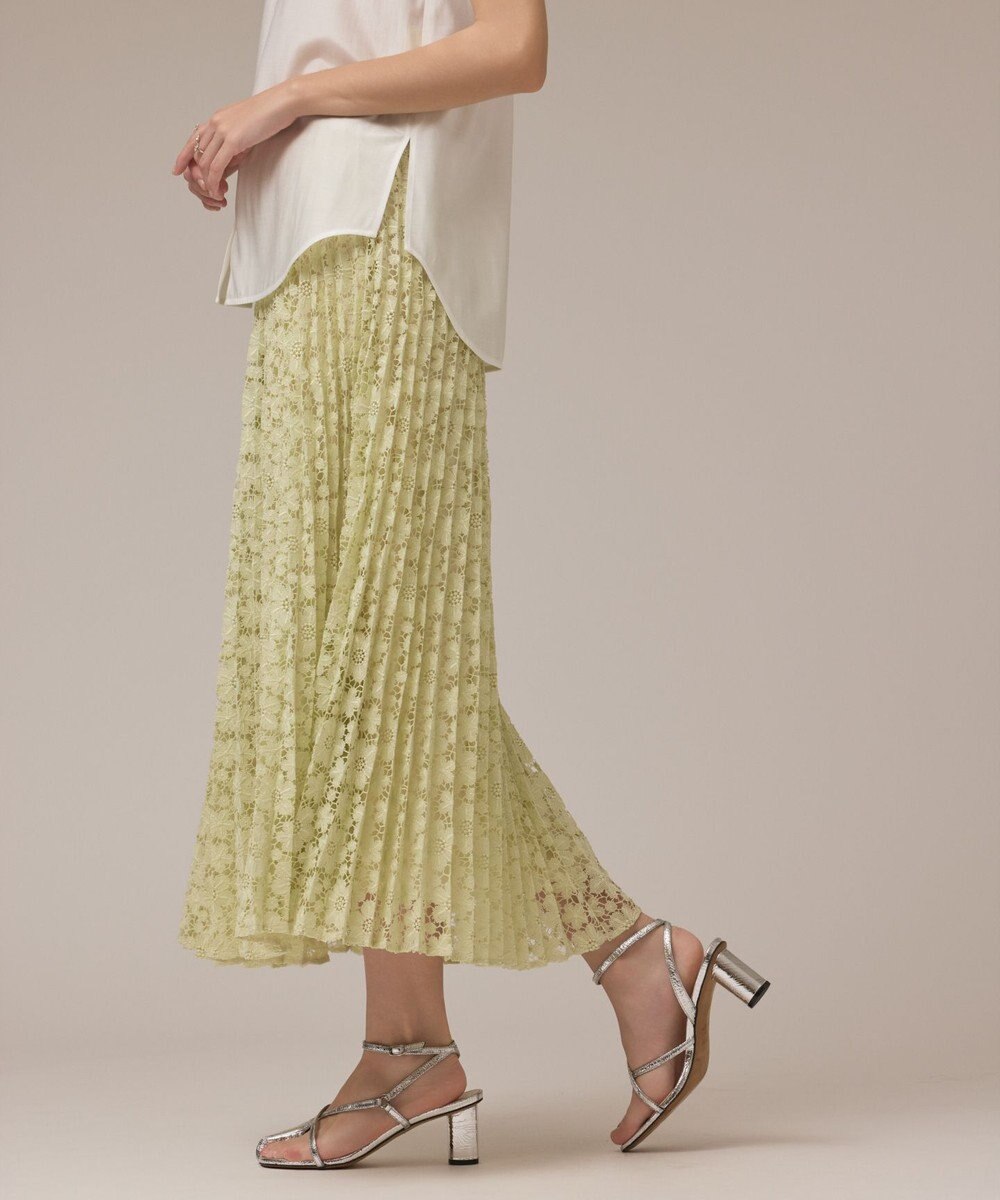 GRACE CONTINENTAL レースプリーツスカート 