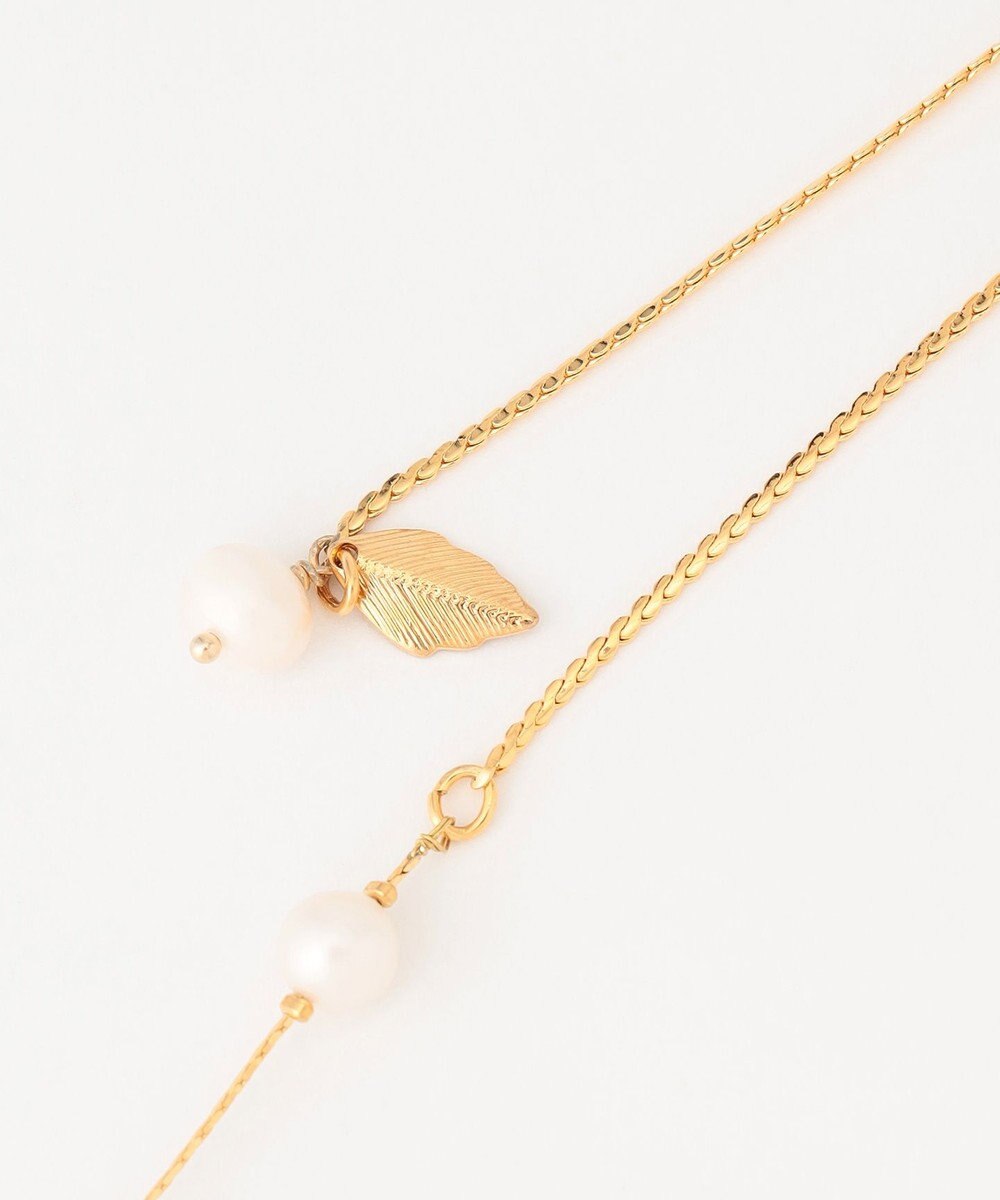 GRACE CONTINENTAL orgablanca パール＆チェーンネックレス 