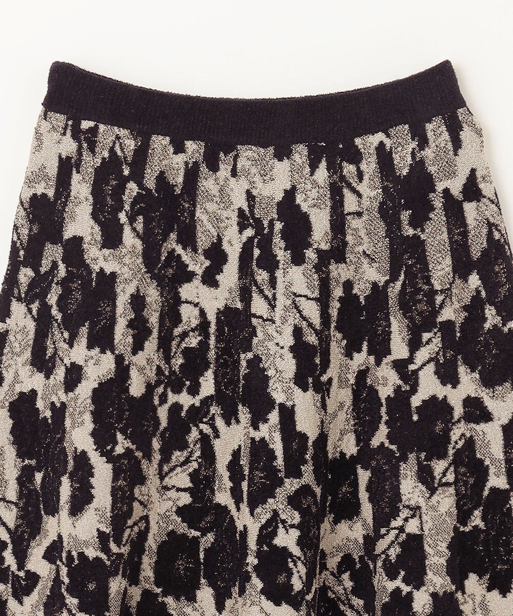 GRACE CONTINENTAL フローラルラメニットスカート 