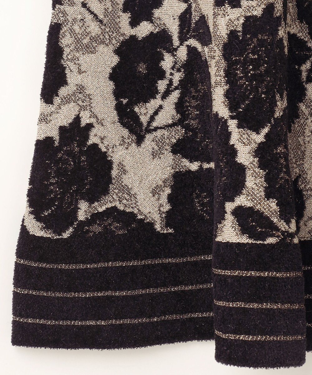 GRACE CONTINENTAL フローラルラメニットスカート 