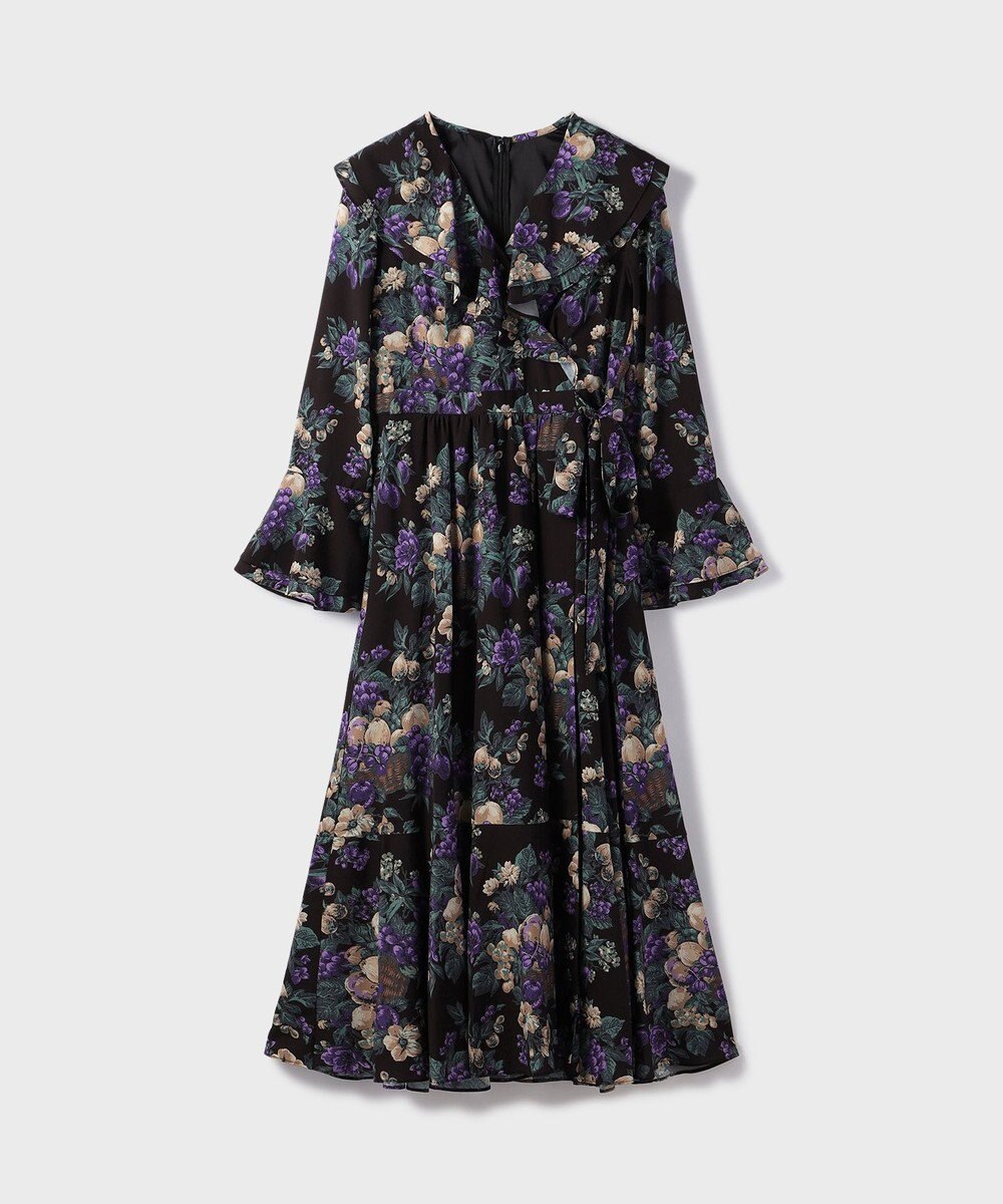 GRACE CONTINENTAL ボタニカルベリープリントワンピース 